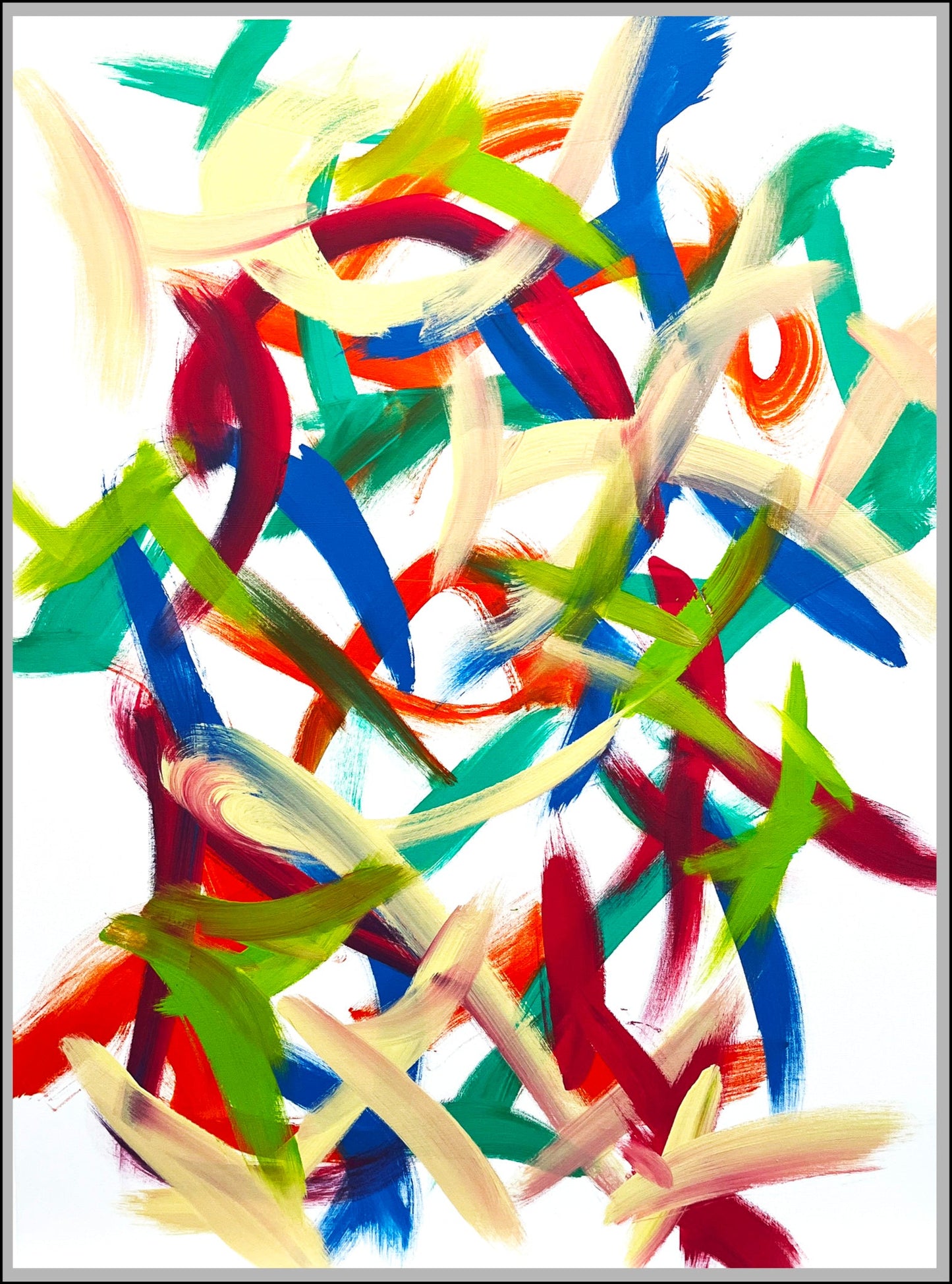 Delicate Strokes, 061123 36" x 48"